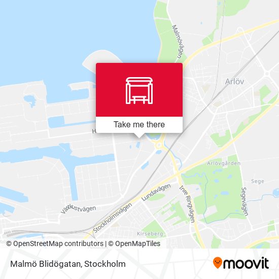 Malmö Blidögatan map