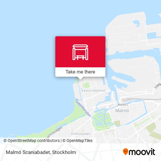 Malmö Scaniabadet map
