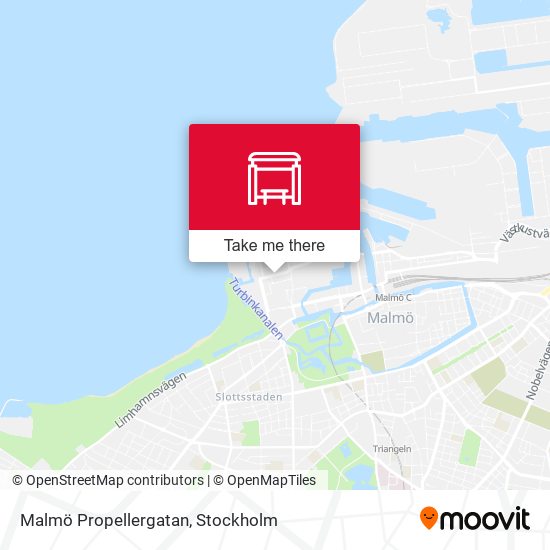 Malmö Propellergatan map
