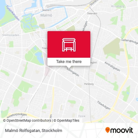 Malmö Rolfsgatan map