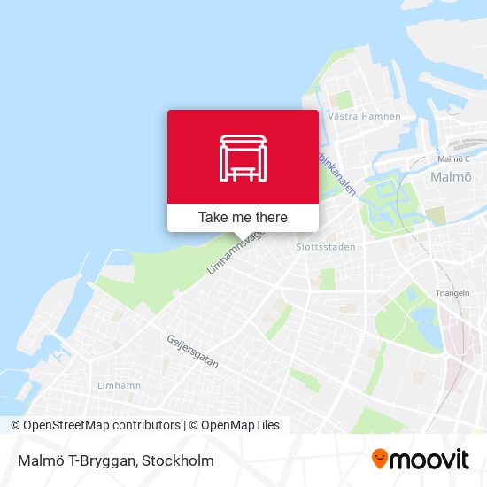 Malmö T-Bryggan map