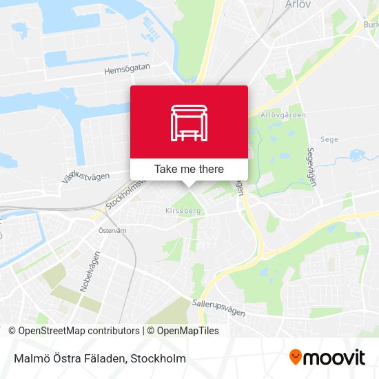 Malmö Östra Fäladen map