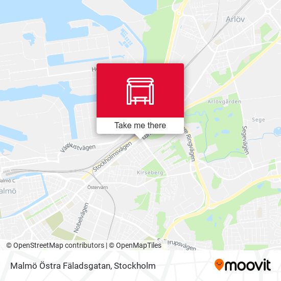 Malmö Östra Fäladsgatan map