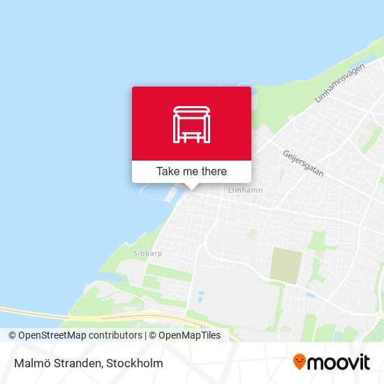 Malmö Stranden map