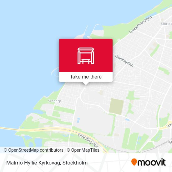 Malmö Hyllie Kyrkoväg map