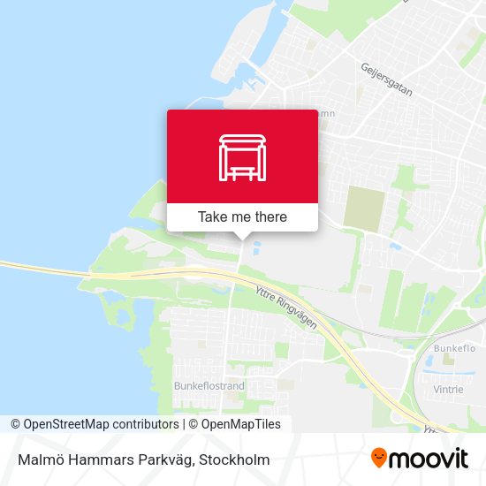 Malmö Hammars Parkväg map