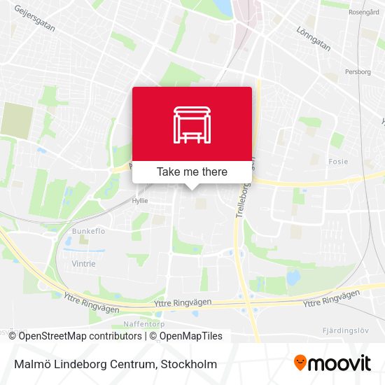 Malmö Lindeborg Centrum map