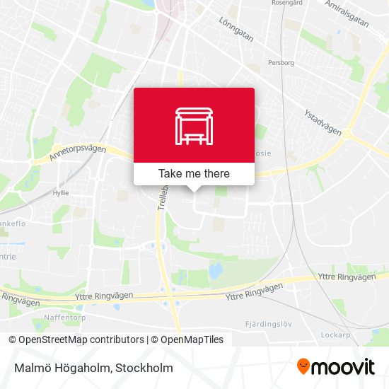 Malmö Högaholm map