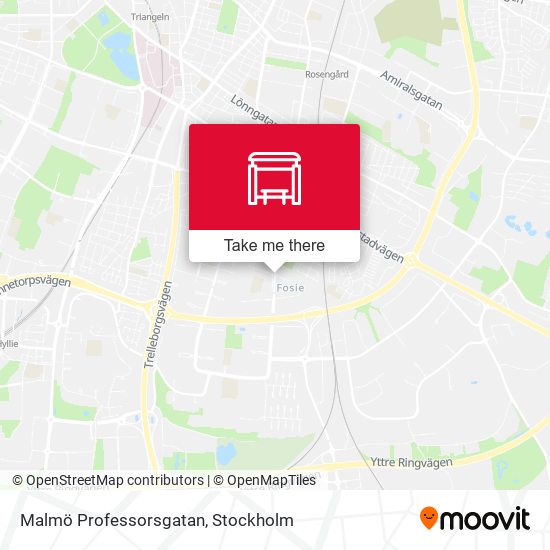 Malmö Professorsgatan map