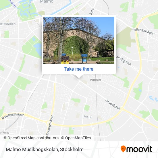 Malmö Musikhögskolan map