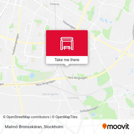 Malmö Bronsskäran map