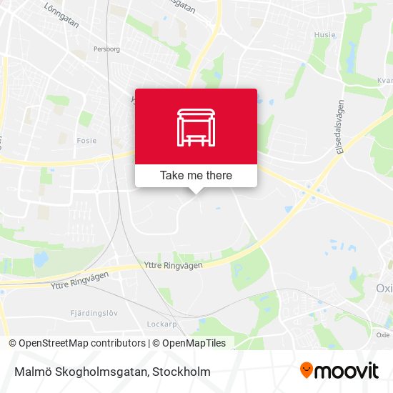 Malmö Skogholmsgatan map