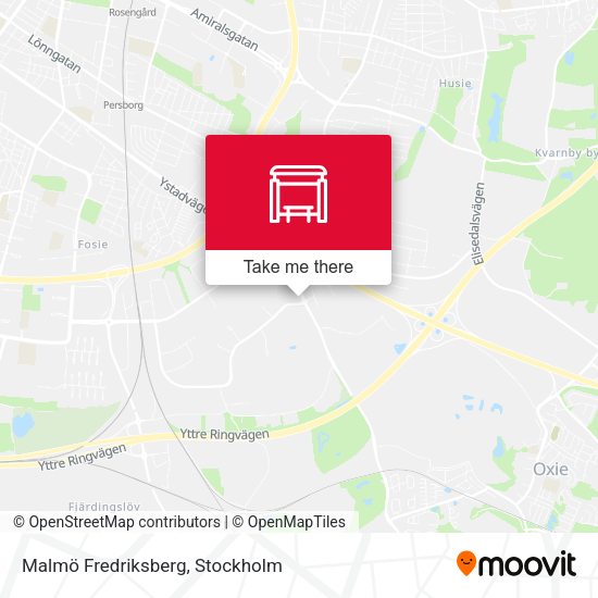 Malmö Fredriksberg map