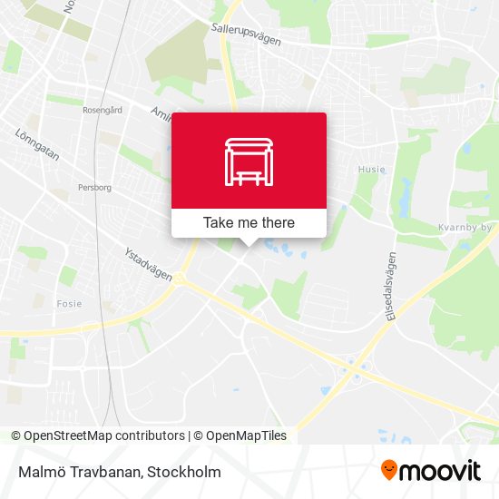 Malmö Travbanan map