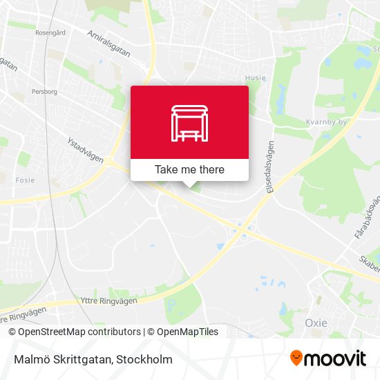Malmö Skrittgatan map