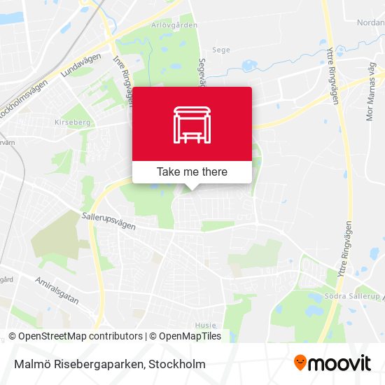 Malmö Risebergaparken map