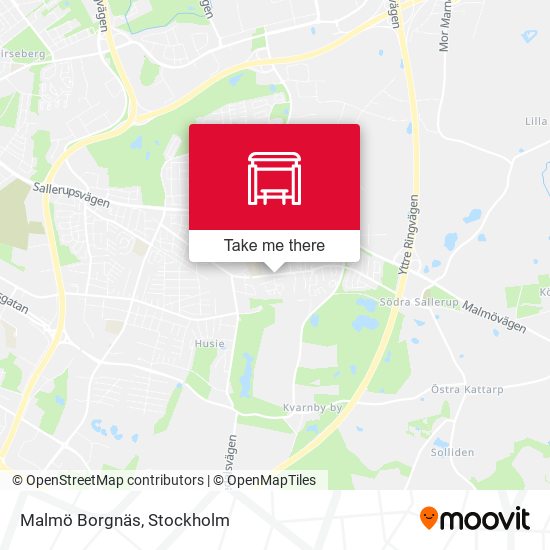 Malmö Borgnäs map