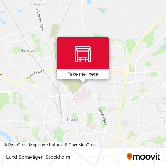 Lund Sofiavägen map