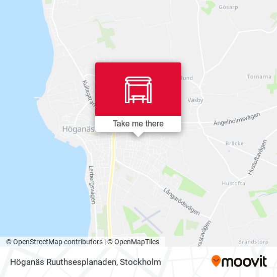 Höganäs Ruuthsesplanaden map