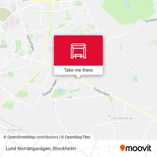 Lund Norrängavägen map