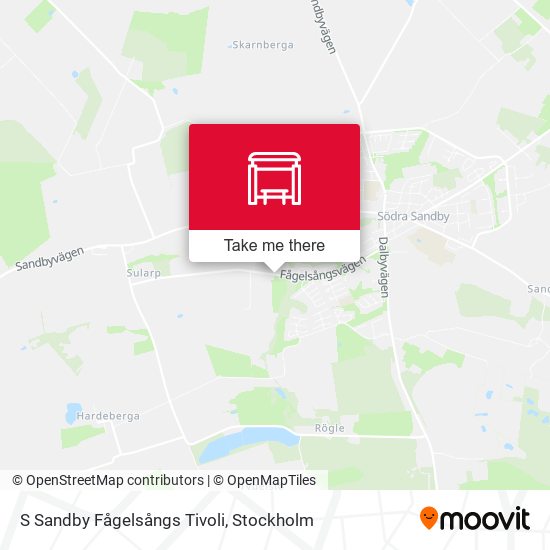 S Sandby Fågelsångs Tivoli map
