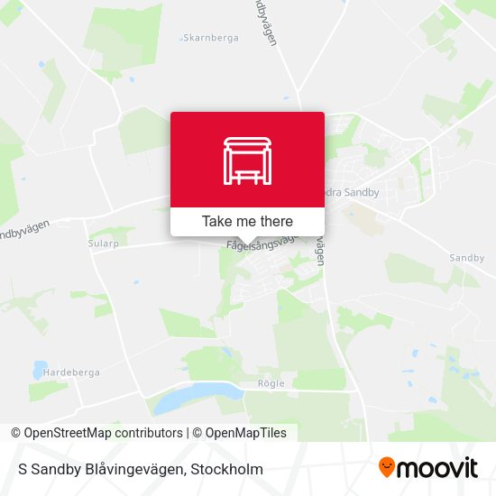 S Sandby Blåvingevägen map