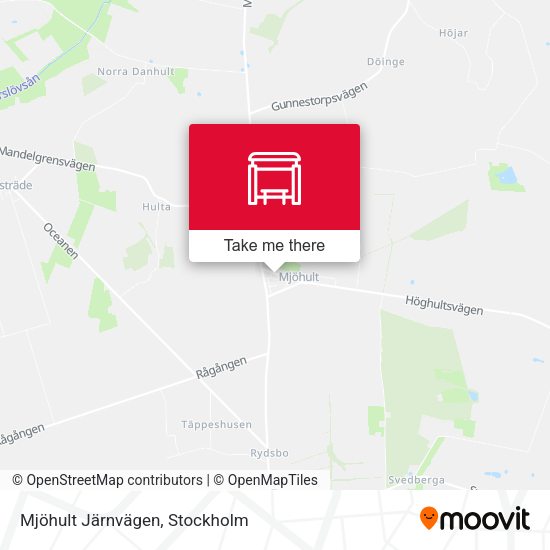 Mjöhult Järnvägen map
