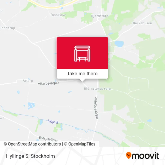 Hyllinge S map