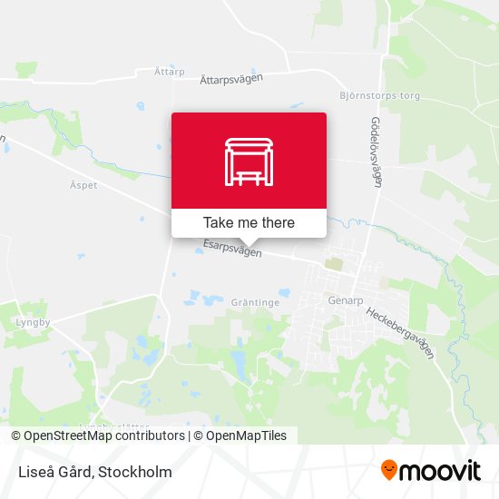 Liseå Gård map