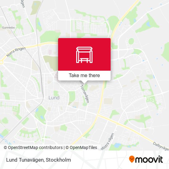 Lund Tunavägen map