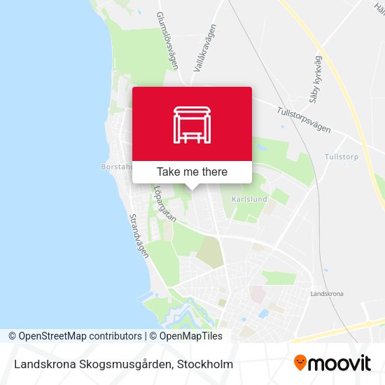 Landskrona Skogsmusgården map