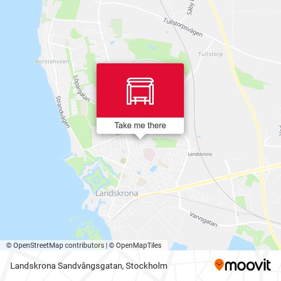Landskrona Sandvångsgatan map