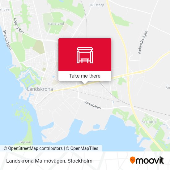 Landskrona Malmövägen map