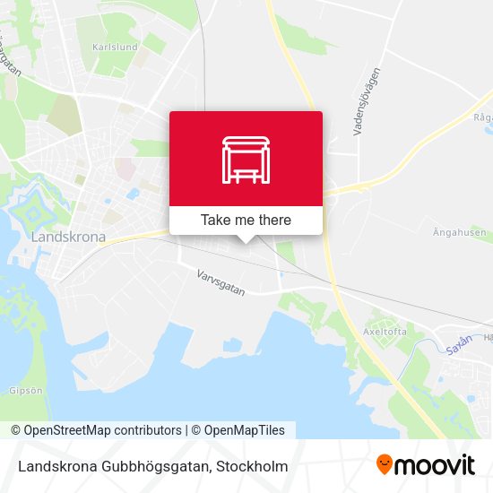 Landskrona Gubbhögsgatan map