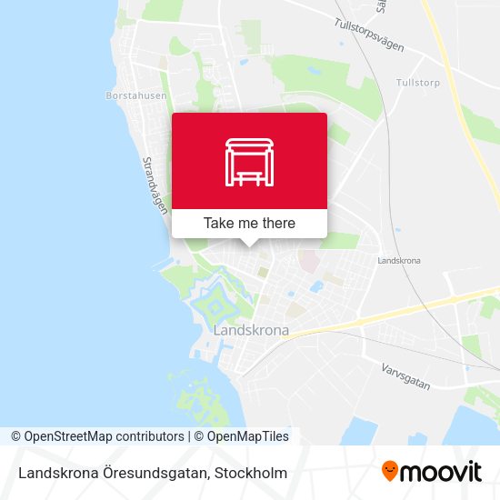 Landskrona Öresundsgatan map