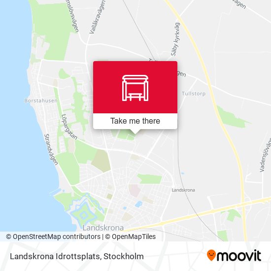 Landskrona Idrottsplats map