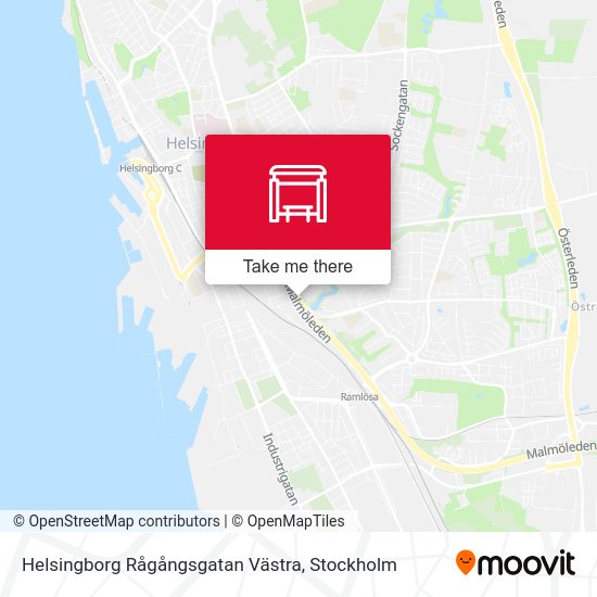 Helsingborg Rågångsgatan Västra map