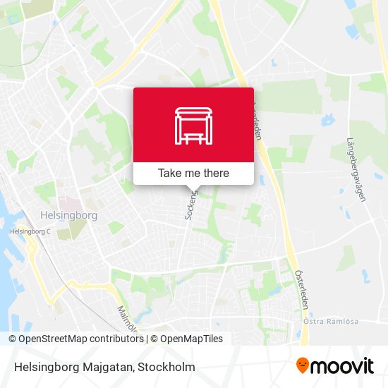 Helsingborg Majgatan map