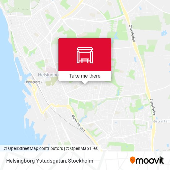 Helsingborg Ystadsgatan map