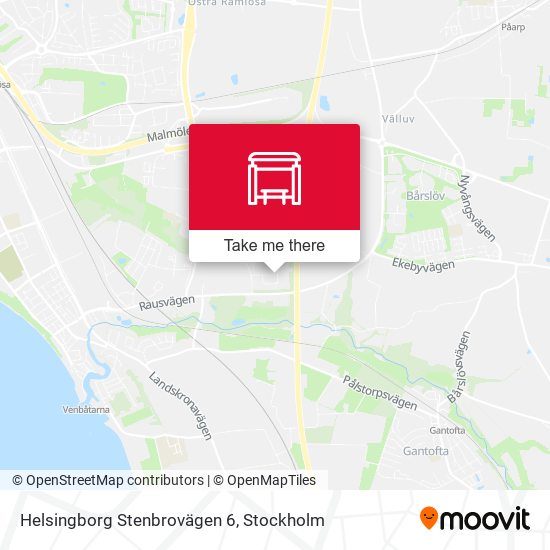 Helsingborg Stenbrovägen 6 map