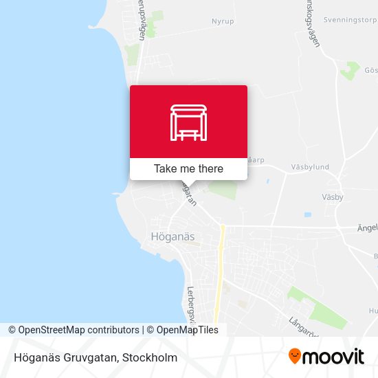 Höganäs Gruvgatan map