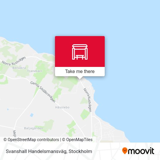 Svanshall Handelsmansväg map