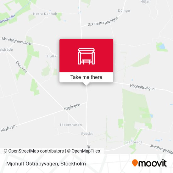 Mjöhult Östrabyvägen map