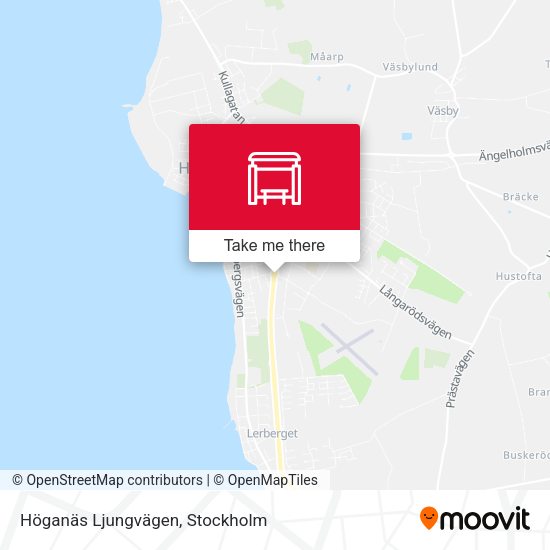 Höganäs Ljungvägen map