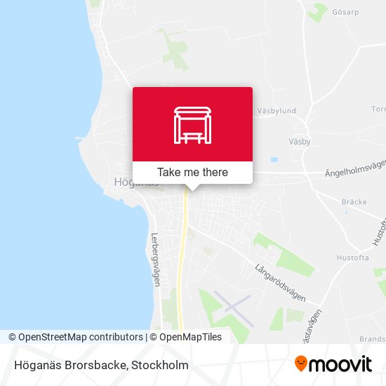 Höganäs Brorsbacke map