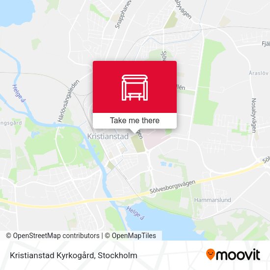 Kristianstad Kyrkogård map
