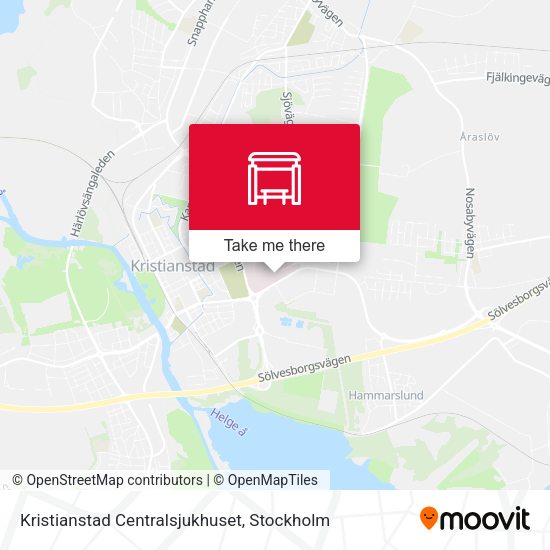 Kristianstad Centralsjukhuset map
