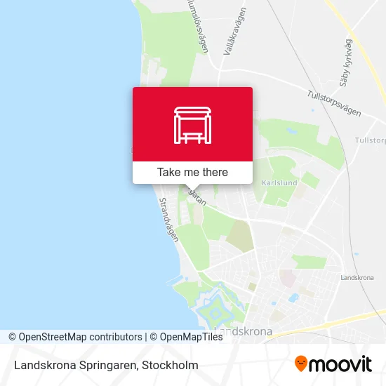 Landskrona Springaren map