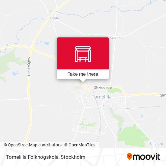 Tomelilla Folkhögskola map