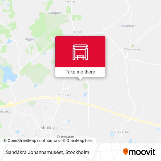 Sandåkra Johannamuséet map